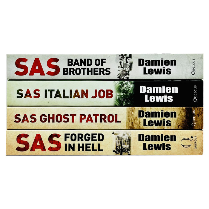 Damien Lewis Collection 4 Books Set (SAS Band of Brothers, SAS Italian Job, SAS Ghost Patrol, SAS Forged in Hell) - The Book Bundle