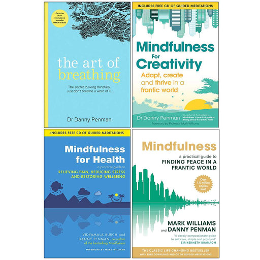 Dr Danny Penman 4 Books Collection Set  (The Art of Breathing, Mindfulness for Creativity, Mindfulness for Health, Mindfulness) - The Book Bundle