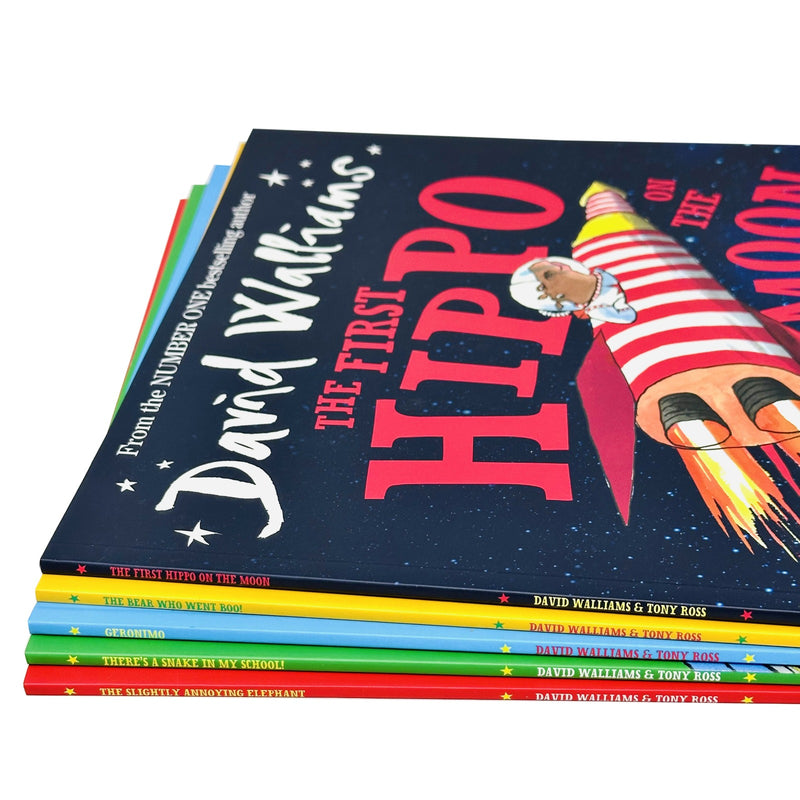David Walliams Collection 5 Books Set (Geronimo, Thereâ€™s a Snake in My School, ) - The Book Bundle