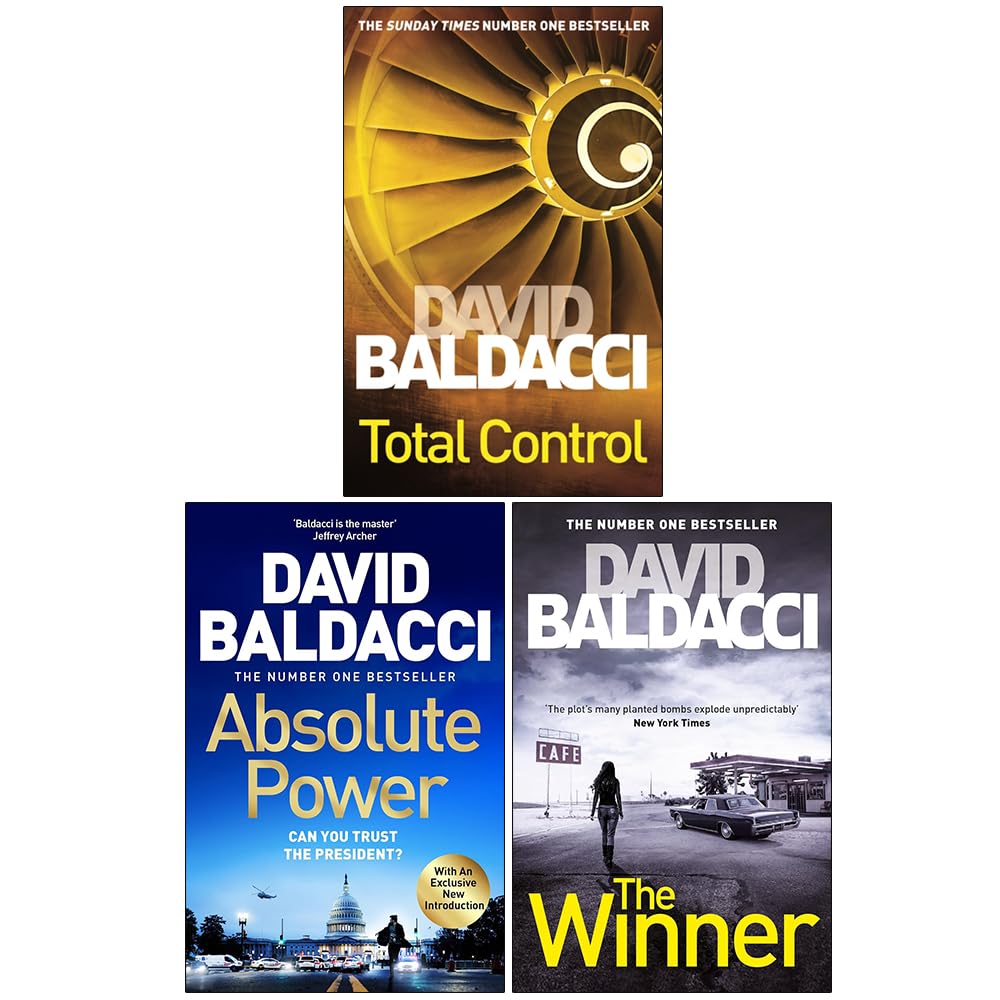 David Collection Books David Baldacci Collection 3 Books Set (Total Control, Absolute Power ...