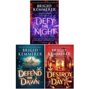 Three-book set from Brigid Kemmerer’s Defy the Night Series Collection, featuring young adult fantasy novels in vibrant covers.