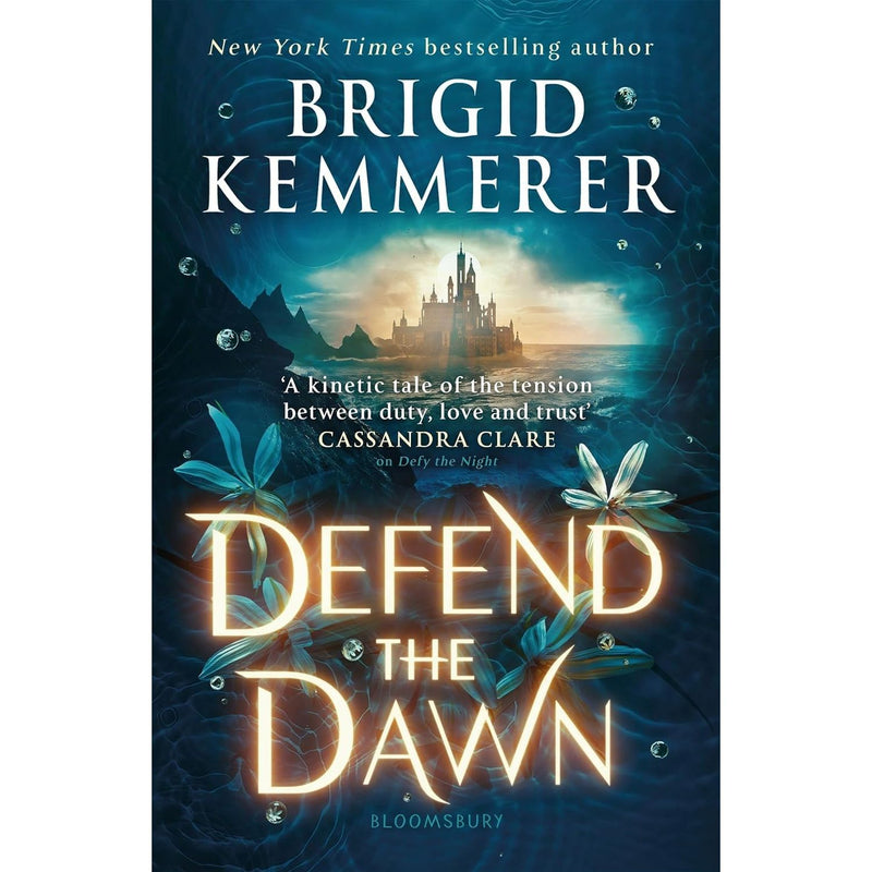 Set of three Bloomsbury YA books from the Defy the Night series by Brigid Kemmerer, featuring colorful covers and titles.