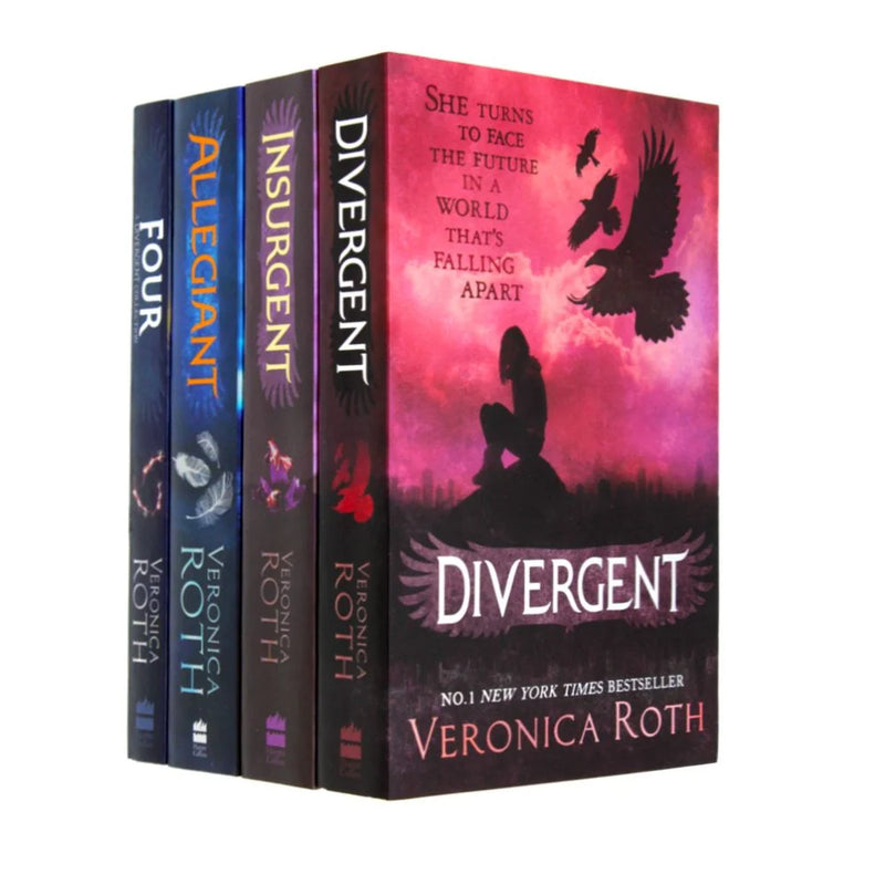 The Divergent Series 4 Books Collection Box Set by Veronica Roth - Fiction - Paperback