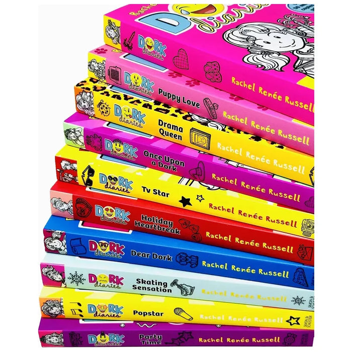 Dork Diaries Series 10 Books Collection Set by Rachel Renee Russell