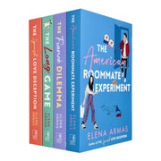 Set of four Elena Armas romance books from the Simon & Schuster Ltd collection, including The American Roommate Experiment and Spanish Love Deception.