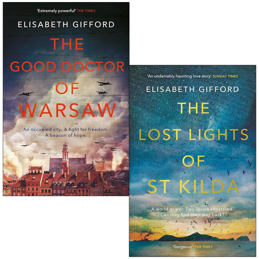 The Good Doctor of Warsaw & The Lost Lights of St Kilda By Elisabeth Gifford 2 Books Collection Set - The Book Bundle