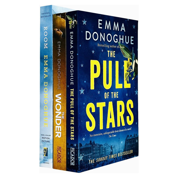 Emma Donoghue 3 Books Collection Set (The Pull of the Stars, The Wonder (171 POCHE), Room) - The Book Bundle
