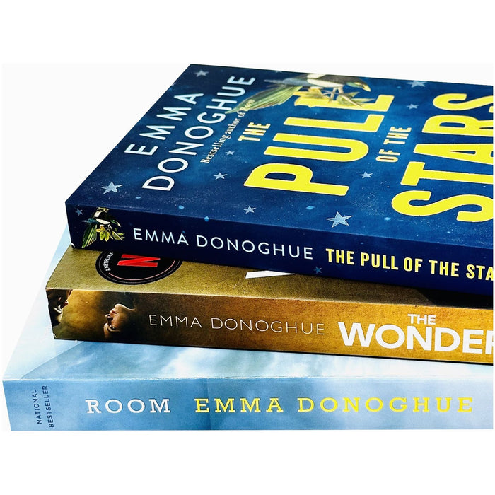 Emma Donoghue 3 Books Collection Set (The Pull of the Stars, The Wonder (171 POCHE), Room) - The Book Bundle