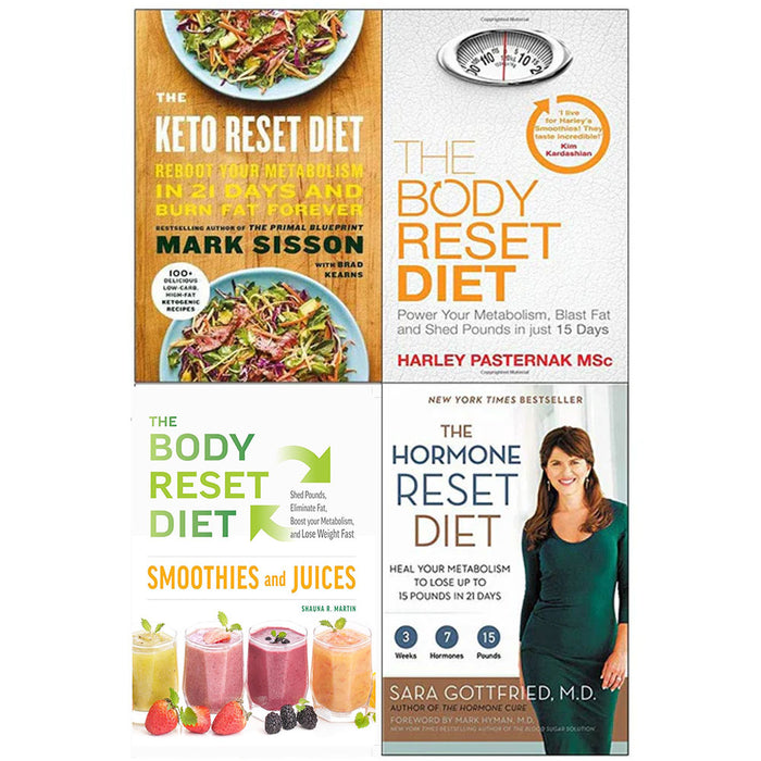 The Body Reset Diet, The Hormone Reset Diet, The Keto Reset Diet, The Body Reset Diet Smoothies and Juices 4 books collection set - The Book Bundle