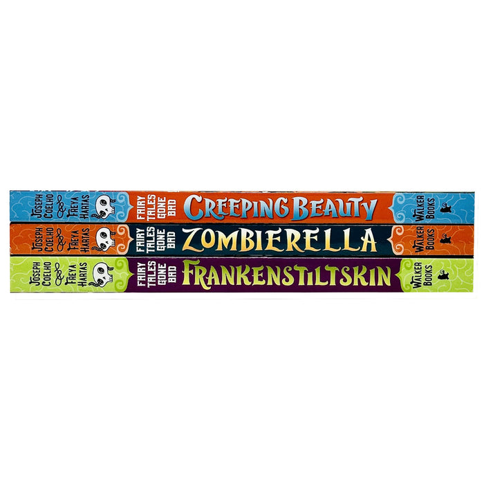 Fairy Tales Gone Bad Series Collection 3 Books Set By Joseph Coelho (Zombierella, Creeping Beauty, Frankenstiltskin) - The Book Bundle