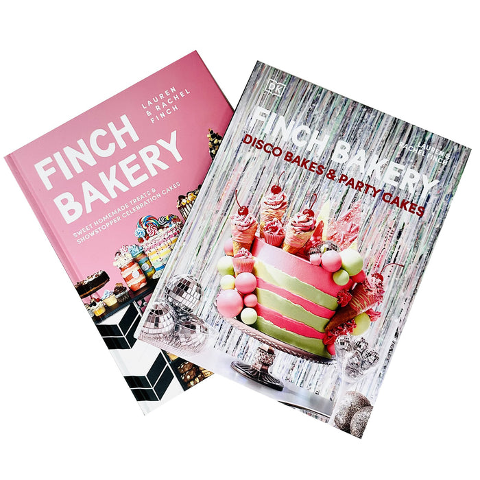 The Finch Bakery & Finch Bakery Disco Bakes and Party Cakes By Lauren Finch, Rachel Finch 2 Books Collection Set - The Book Bundle