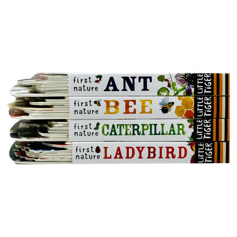 First Nature 4 Books Childrens Collection Set (ANT, BEE, CATERPILLAR and LADYBIRD) - The Book Bundle