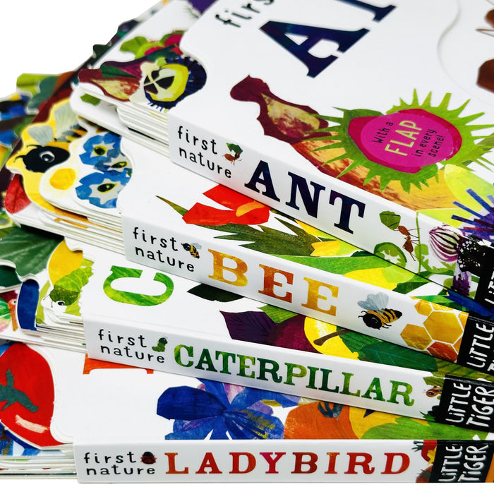 First Nature 4 Books Childrens Collection Set (ANT, BEE, CATERPILLAR and LADYBIRD) - The Book Bundle