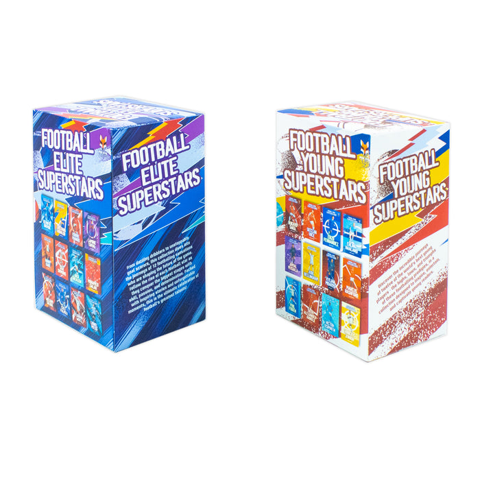 Football Elite Superstars and Football Young Superstars 24 Books Box Set by Simon Edwards - The Book Bundle