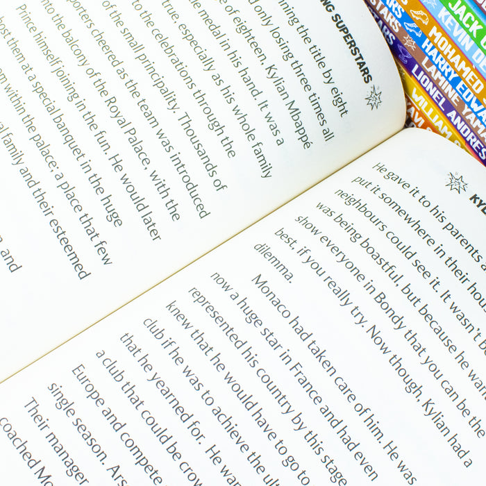 Football Elite Superstars and Football Young Superstars 24 Books Box Set by Simon Edwards - The Book Bundle