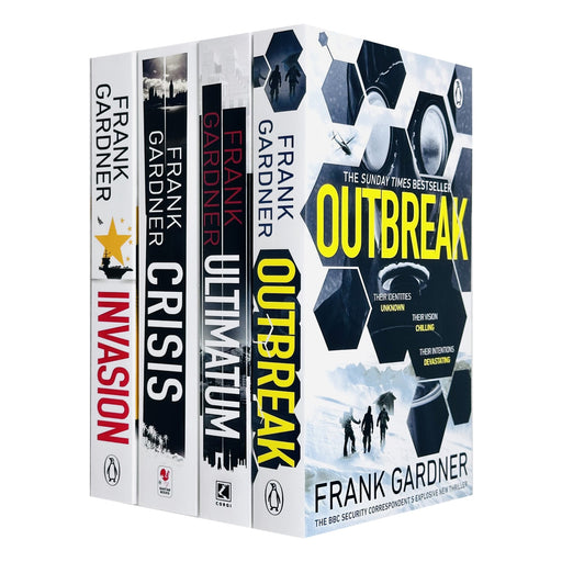 Luke Carlton Series 4 Books Collection Set by Frank Gardner (Invasion, Outbreak) - The Book Bundle
