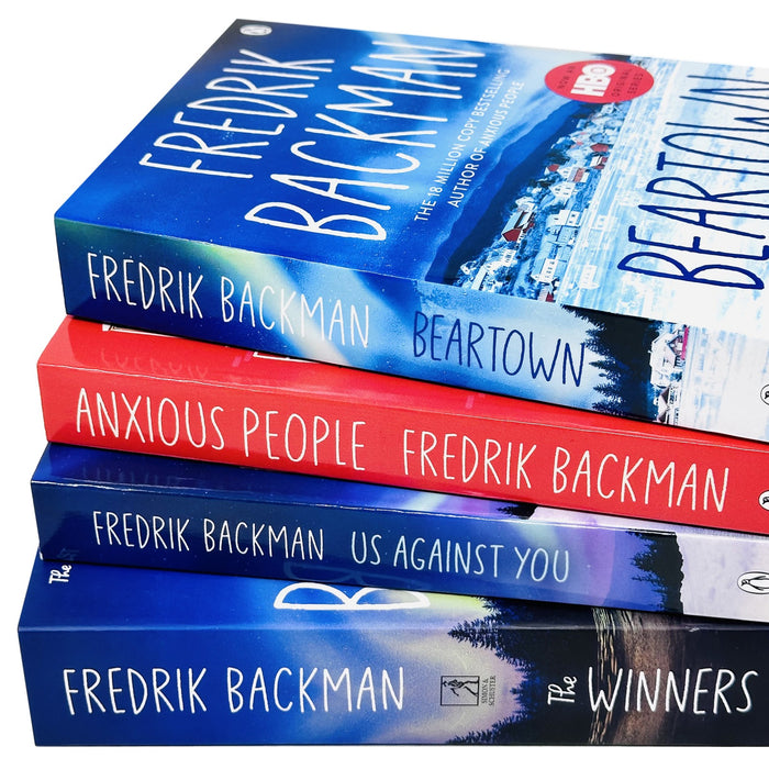 Fredrik Backman Beartown Collection 4 Books Set (The Winner, Us Against You, Beartown, Anxious People) - The Book Bundle