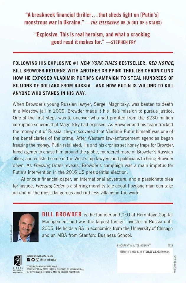 Freezing Order: A True Story of Russian Money Laundering, Murder by Bill Browder