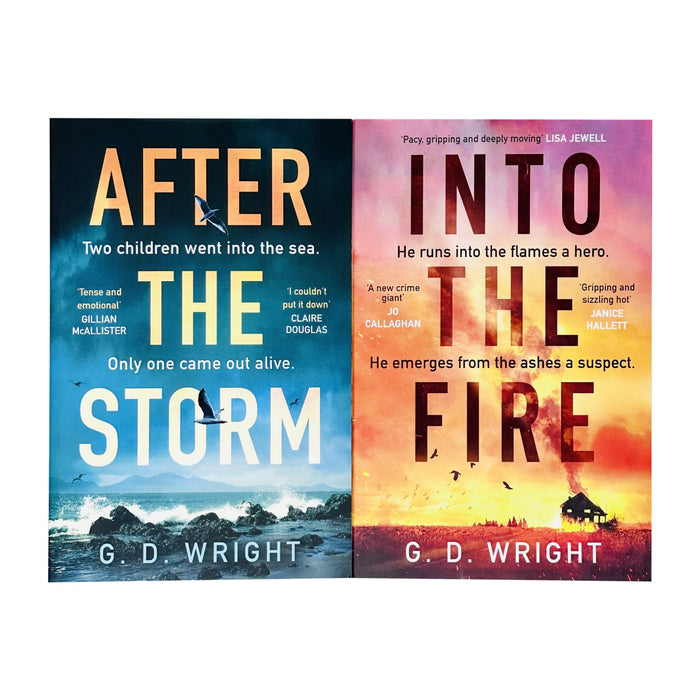 Into the Fire & After the Storm By  G. D. Wright  2 Books Set - The Book Bundle