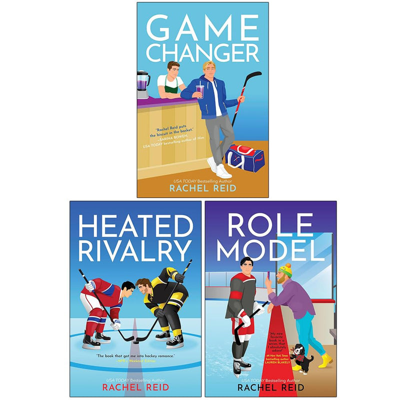 Game Changers Series 1 Collection 3 Books Set By Rachel Reid (Game Changers, Heated Rivalry  & Role Model)