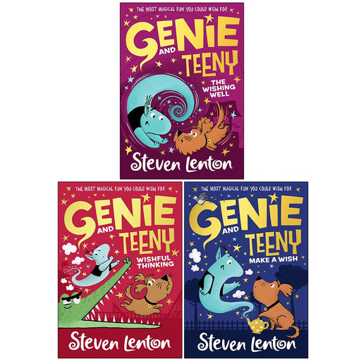 Genie and Teeny Series 3 Books Collection Set By Steven Lenton(The Wishing Well, Wishful Thinking & Make a Wish) - The Book Bundle