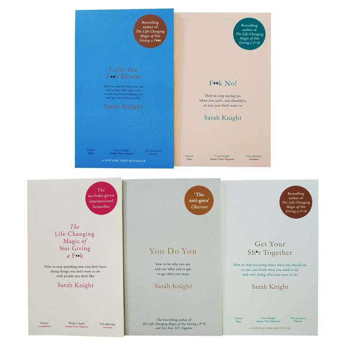 A No F*cks Given Guide 5 Books Collection Box Set By Sarah Knight - The Book Bundle