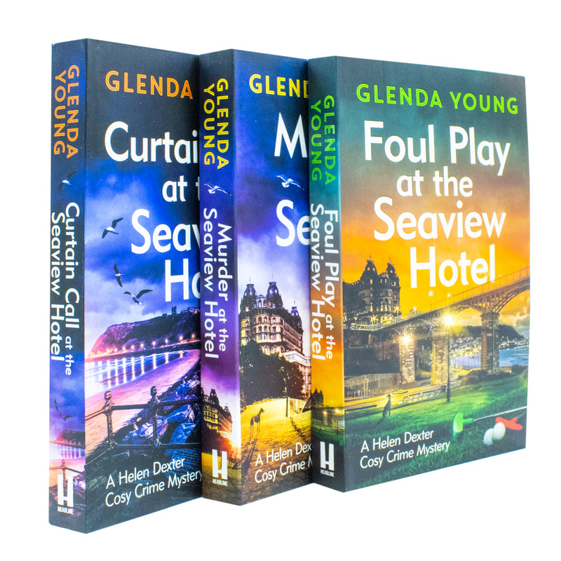 Helen Dexter Cosy Crime Mysteries 3 Books Set by Glenda Young Foul Play Seaview - The Book Bundle