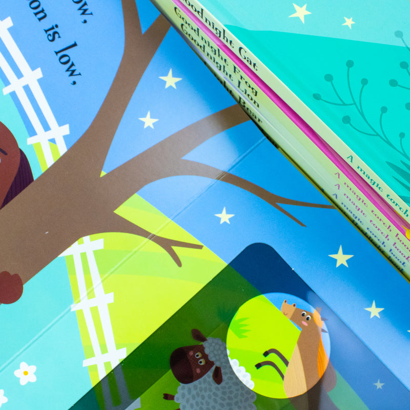Magic Torch Book Series Collection 6 Book Set By Joshua George ( Goodnight Dog, Goodnight Frog, Goodnight Lion, Goodnight Bear, Goodnight Monkey, Goodnight Cat) - The Book Bundle