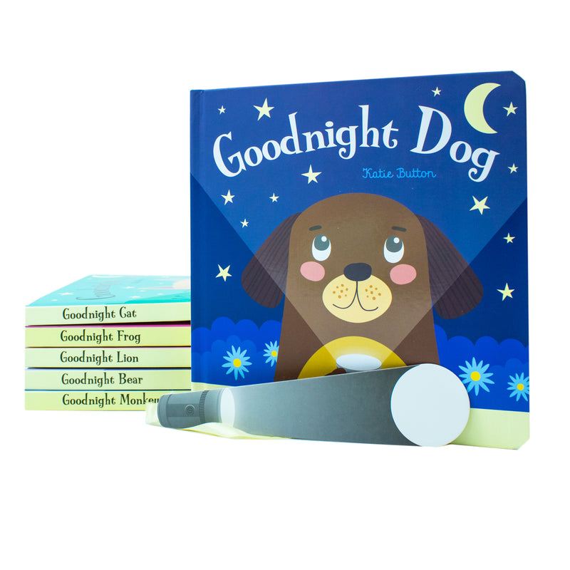 Magic Torch Book Series Collection 6 Book Set By Joshua George ( Goodnight Dog, Goodnight Frog, Goodnight Lion, Goodnight Bear, Goodnight Monkey, Goodnight Cat) - The Book Bundle