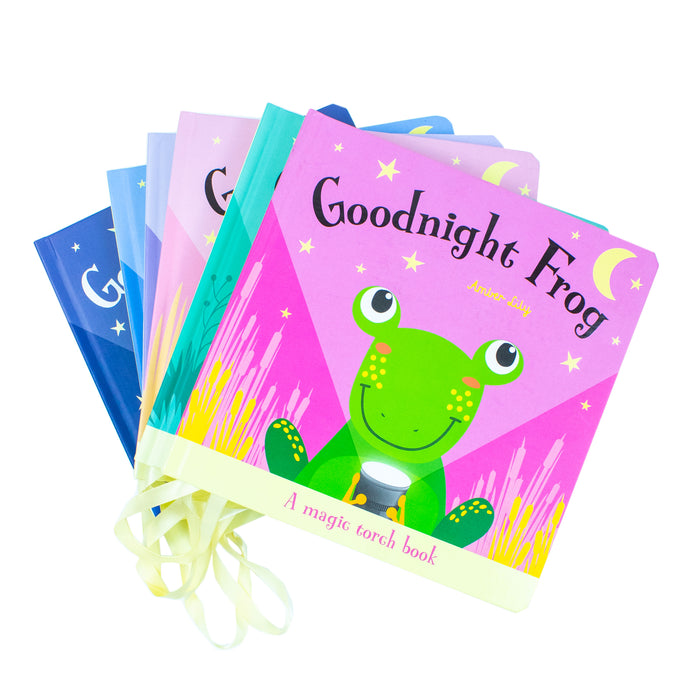Magic Torch Book Series Collection 6 Book Set By Joshua George ( Goodnight Dog, Goodnight Frog, Goodnight Lion, Goodnight Bear, Goodnight Monkey, Goodnight Cat) - The Book Bundle