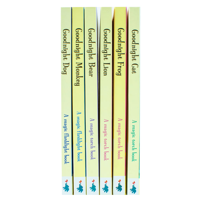 Magic Torch Book Series Collection 6 Book Set By Joshua George ( Goodnight Dog, Goodnight Frog, Goodnight Lion, Goodnight Bear, Goodnight Monkey, Goodnight Cat) - The Book Bundle