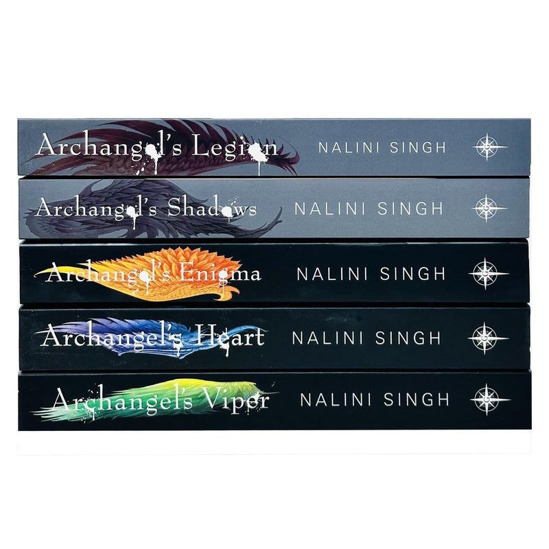 Guild Hunter Series 6-10: 5 Books Collection Set By Nalini Singh (Archangel's Legion, Archangel's Shadows, Archangel's Enigma, Archangel's...) - The Book Bundle