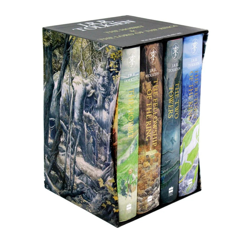 The Hobbit and The Lord of the Rings 4 Books Collection Set Illustrated edition