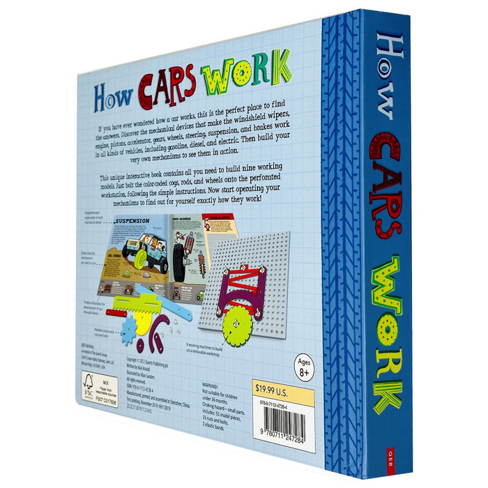 How Cars Work: Learn To Build Mechanisms With This Interactive Guide To Cars Hardcover - The Book Bundle
