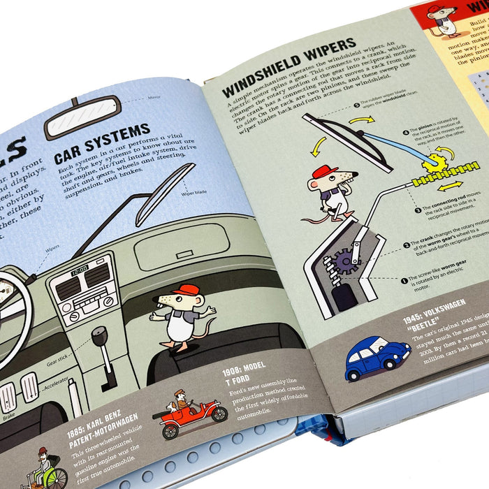 How Cars Work: Learn To Build Mechanisms With This Interactive Guide To Cars Hardcover - The Book Bundle