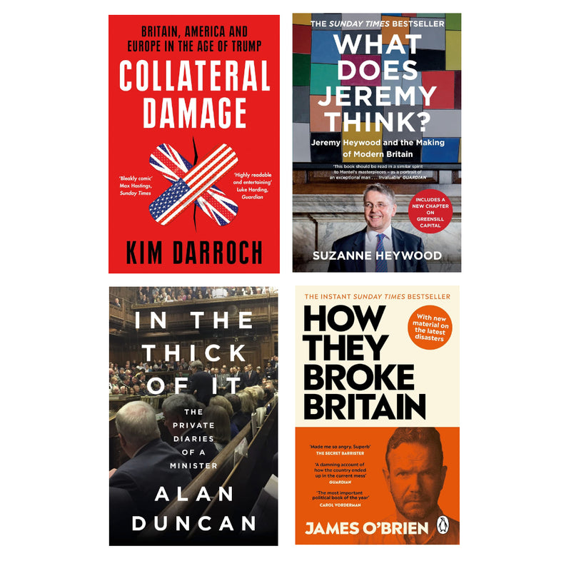 Collateral Damage, In the Thick of It (HB), What Does Jeremy Think? ,  How They Broke Britain 4 Books Set - The Book Bundle