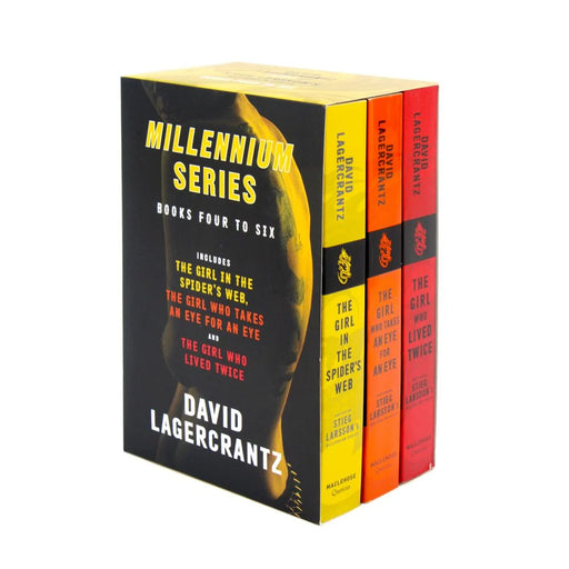 Millennium Series 3 books collection set by David Lagercrantz in paperback, featuring fiction titles with cover art.