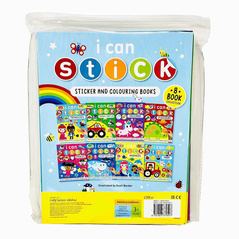 I Can Stick Collection 8 Books Set By Make Believe Ideas (Princesses) - The Book Bundle