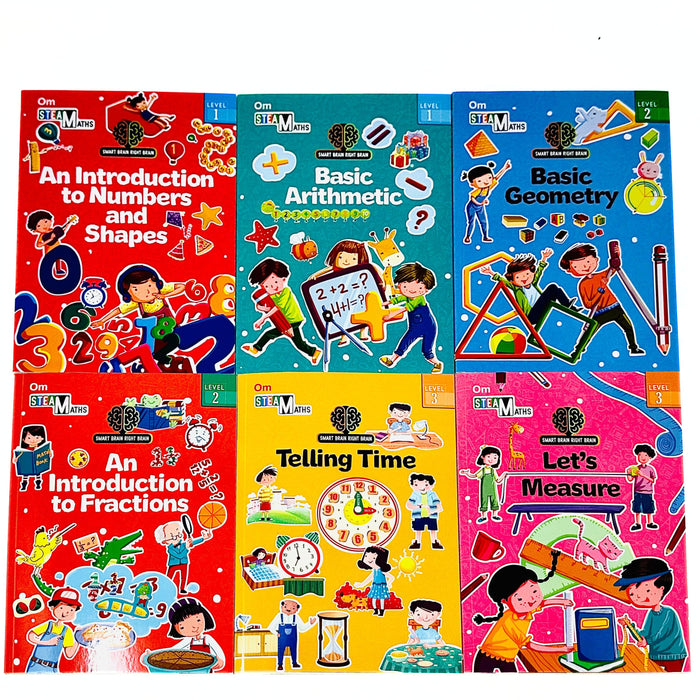 My First MATHS Library set of 6 Book Collection Set by Shweta Sinha [ Level 1 - 3 ] - The Book Bundle
