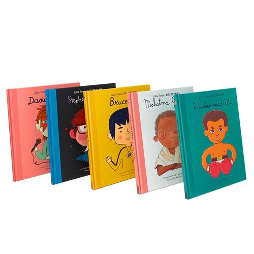 Little People, Big Dreams Trailblazing Men box set of 5 hardcover books by Maria Isabel Sanchez Vegara, featuring Muhammad Ali.