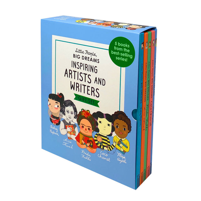 Set of five Frances Lincoln Children's Books featuring inspiring artists and writers, illustrated by Lisbeth Kaiser and Maria Isabel Sanchez Vegara.