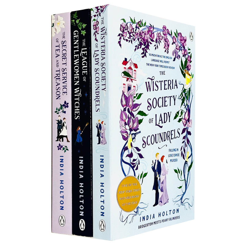 India Holton 3-book set from Penguin Ltd featuring The Wisteria Society of Lady Scoundrels, The Secret Service of Tea and Treason.