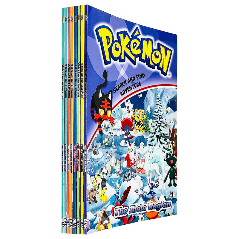 Pokémon Search and Find Adventure 8 Books Collection Set (The Alola Region) - The Book Bundle
