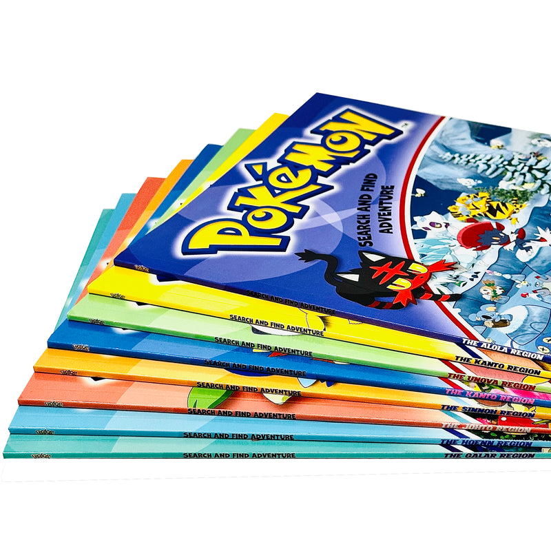 Pokémon Search and Find Adventure 8 Books Collection Set (The Alola Region) - The Book Bundle