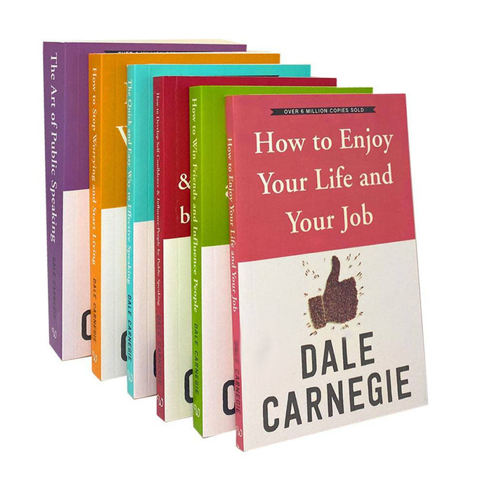 The Best Collection of Dale Carnegie 6 Books Box Set The Art of Public Speaking - The Book Bundle