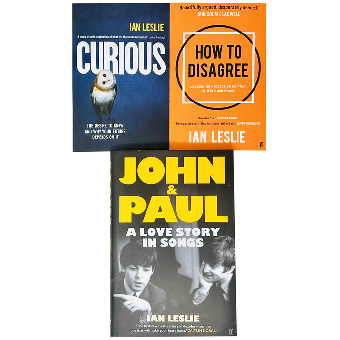 Ian Leslie Collection 3 Books Set (How to Disagree, Curious The Desire to Know) - The Book Bundle