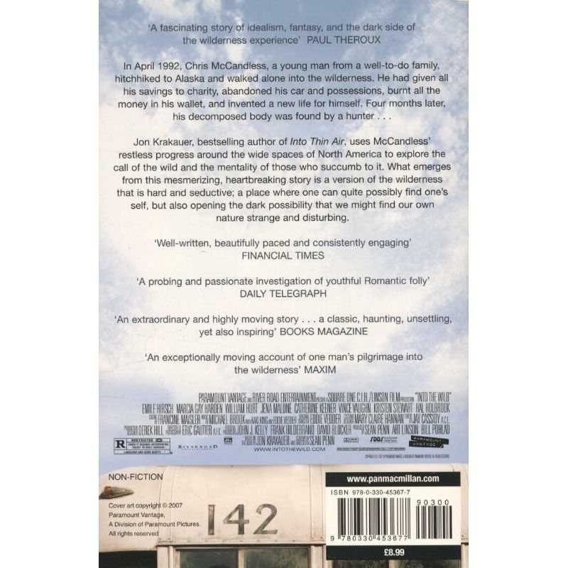 Into the Wild by Jon Krakauer - Non Fiction - Paperback