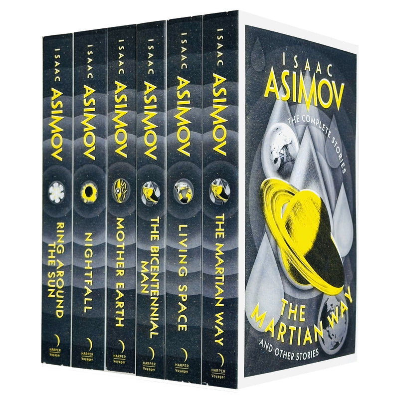 Isaac Asimov Robot Series 6 Books Collection Set(The Martian Way,Living Space,The Bicentennial Man,Mother Earth,Nightfall,Ring Around The Sun) - The Book Bundle