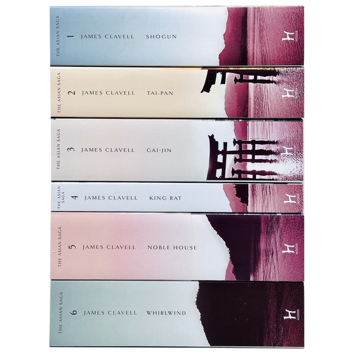 The Novels of Asian Saga Series 6 Books Collection Set By James Clavell(Shogun, Tai-Pan, Gai-Jin) - The Book Bundle
