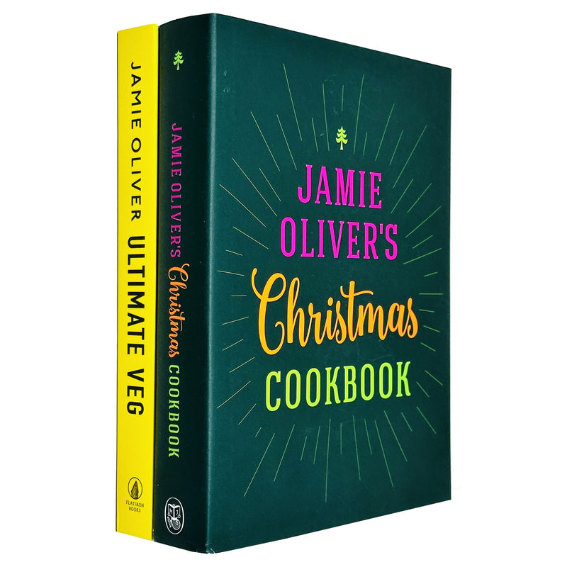 Jamie Oliver Collection 2 Books Set (Jamie Oliver's Christmas Cookbook & Veg Easy & Delicious Meals for Everyone) - The Book Bundle
